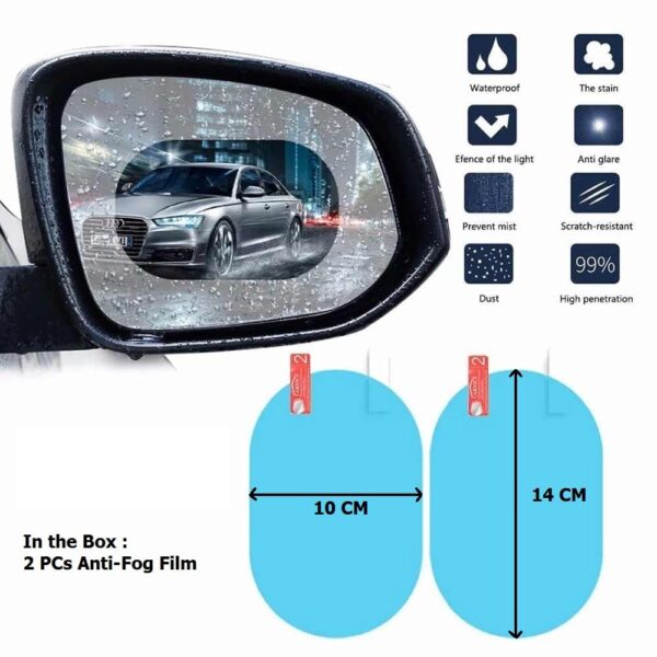 Anti Fog Interior Rearview Hd Film For Car Mirrors Side Windows